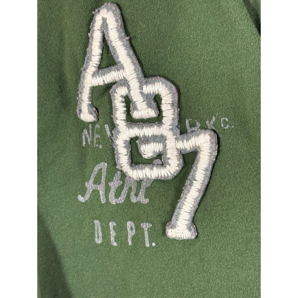 Y2K Aeropostale Henley Long Sleeve Grunge Green Graphic - Picture 3 of 4